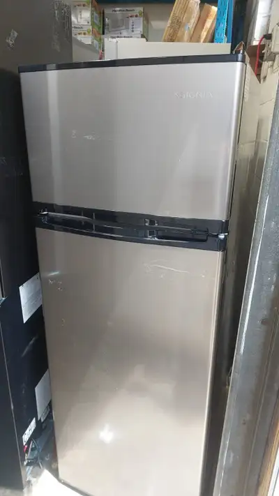 Insignia 7.3 Cu. Ft. Stainless Steel Top Mount Compact Fridge, View more
