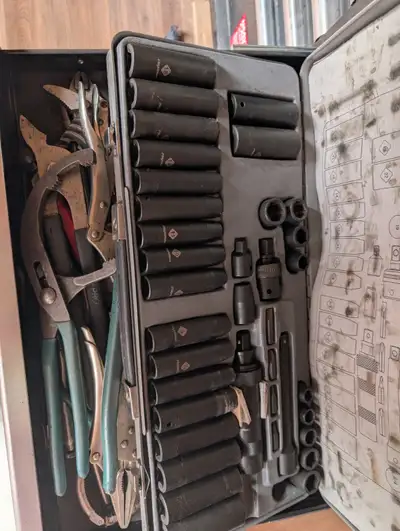 Tool chest with tools, View more