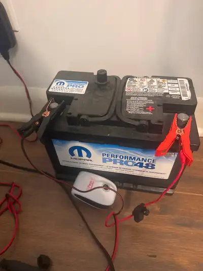 Description: Selling an AGM car battery, model BA48A650AA. • Capacity: 100Ah • Cold Cranking Amps (C...