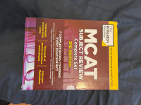 Princeton Review MCAT books third edition