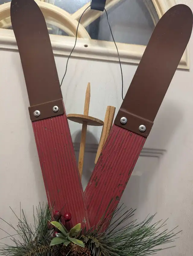 Skis and Poles Christmas decoration in Other in Cranbrook - Image 3