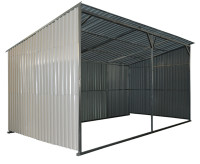 Abri Industriel en Métal Pour Bétail (19' x 12')