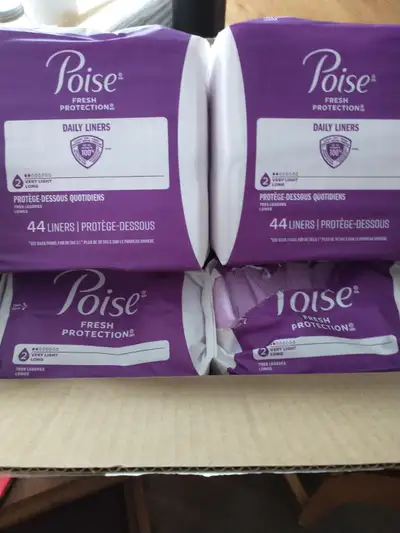 $20 POISE LINERS X4 PACKS 44 EA PACK, View more
