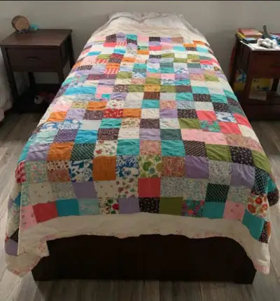 Vintage Patchwork Quilt Twin size , View more