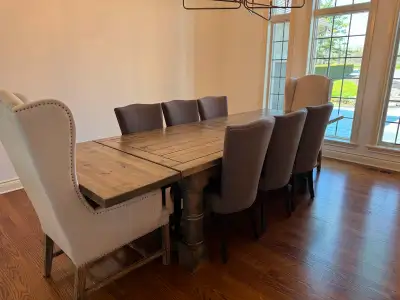 Canadian made. Originally purchased at Brice’s Furniture in Barrie for $10,000. Solid wood custom bu...