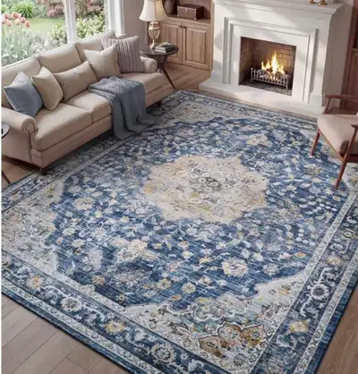 Resare 8x10 Large Area Rug, Washable Rugs for Living Room, View more