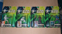 Vintage Star Wars Episode 2 Preview Figures 2001 Set of 4