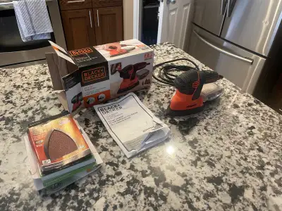 Black + Decker Mouse Detail Sander with Replacement Pads, View more