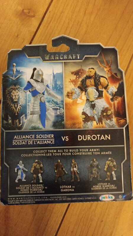 Warcraft Alliance Soldier VS Durotan Mini Figure 2 Pack in Toys & Games in Mississauga / Peel Region - Image 2