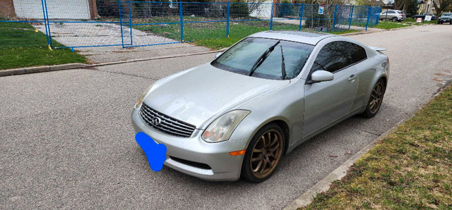 2005 infiniti g35 coupe silver manual, 183000km  in Cars & Trucks in Markham / York Region - Image 3