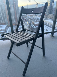 Free black patio chair