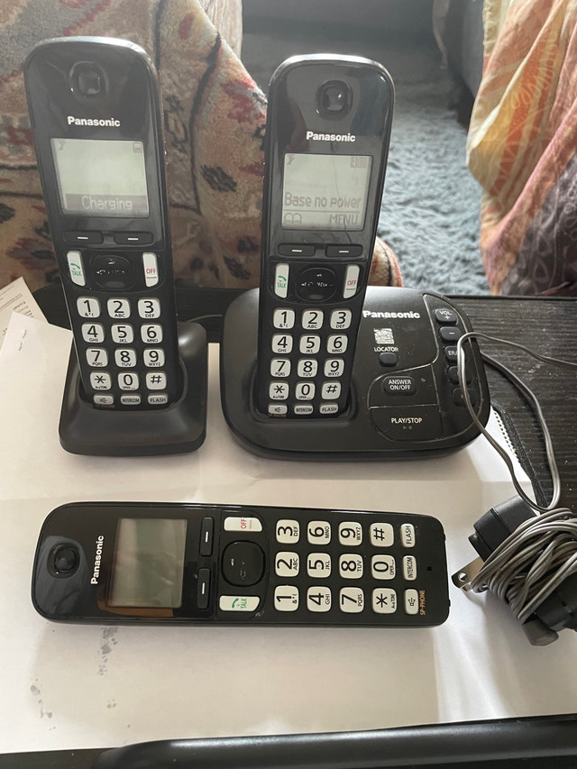 Panasonic Cordless Phone Set 3 in General Electronics in Mississauga / Peel Region