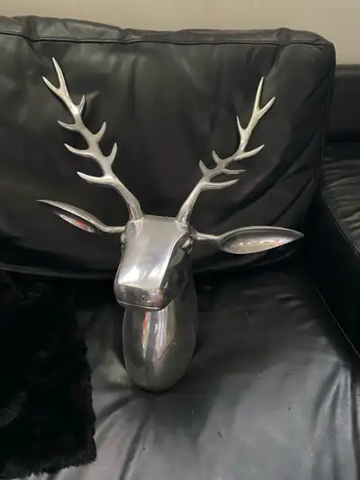 Metal deer head wall mount , View more