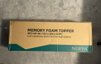 Brand new memory foam mattress topper 