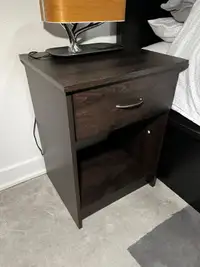 Two Single Drawer Nightstand