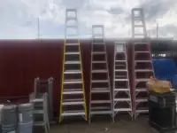 2 Collapsable extension ladders and 2 step ladders