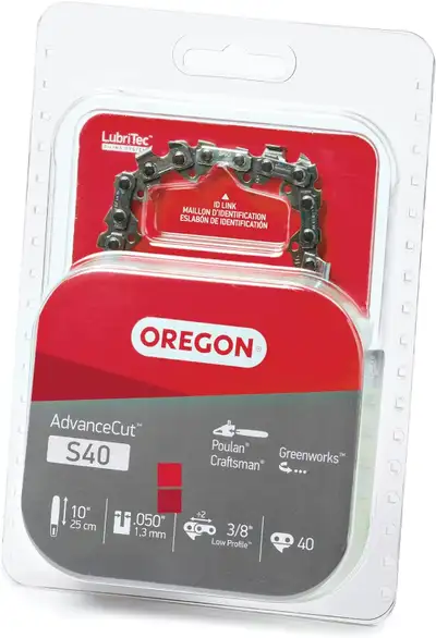 Oregon S40 or R40 AdvanceCut Chainsaw Chain for 10-Inch Bar, View more