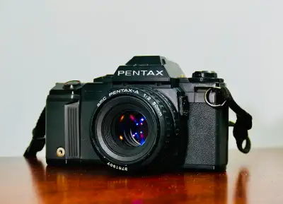 Pentax A3000 film Camera with 50 mm f/2 Lens, View more