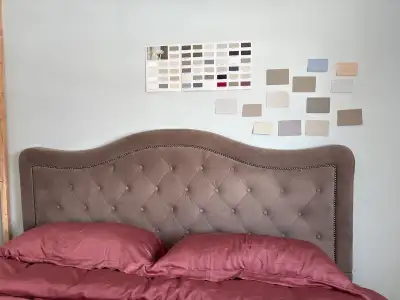 Please do not ask if it is for sale. If the add is up it’s available. Beautiful light brown cushion...