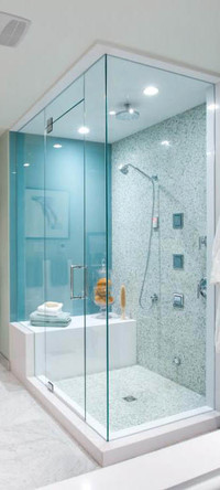 TOP QUALITY FRAMELESS BATH TUB DOORS, MIRRORS AND SHOWER DOORS