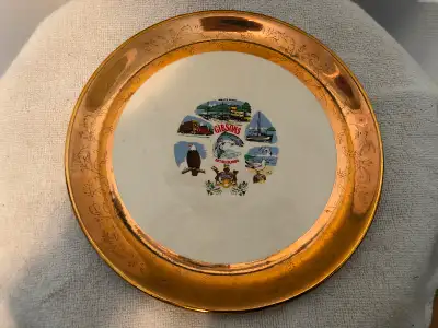 Vintage 7 1/4 Inch Gibsons BC Souvenir Plate, View more