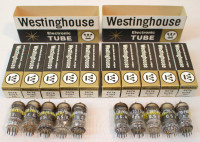 NOS Westinghouse 6U8A / 6678 Preamp Vacuum Audio Tubes w Boxes