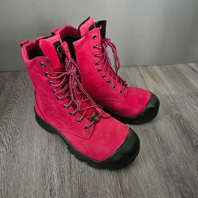 Bottes travail rose grandeur 7, View more