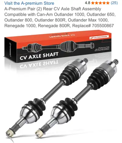 Vehicle Fitment-1]: Compatible with 2012-2016 Can-Am Outlander 1000, 2016-2017 Outlander 1000R, 2007...