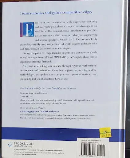 Probability and Statistics for Engineering - Jay L. Devore (7th473667209894963201