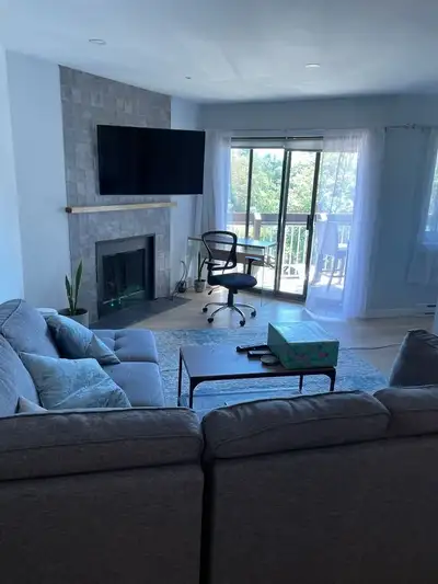 The location: Quiet natural setting on the water. Walking distance to amenities and a short bike rid...