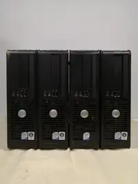 4 Units Dell Optiplex 760 E8400, 4G RAM, 160GB HDD- $90