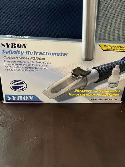 Sybon Salinity Refractometer $125 NEW IN BOX salt water tanks