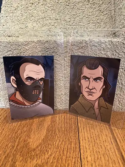 Brand new in protective sleeves. Never removed. Guaranteed mint condition. This 2 card matching set...