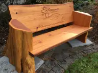 Cedar benches