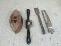 Selling A Vintage Hand Tool & One Sad Iron $12/all 3