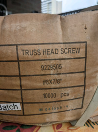 Screws Good for Install Siding And others thin Metals