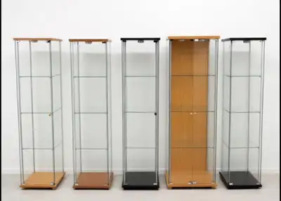 Glass Display Cabinets – $100/each – Great Condition, View more
