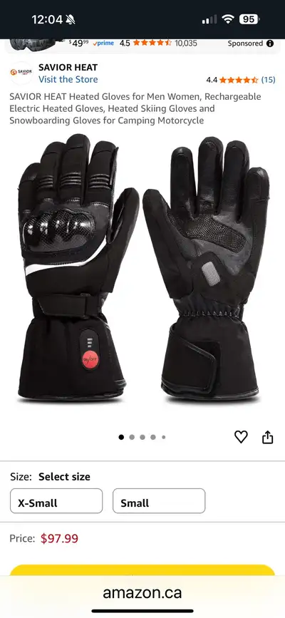 Motorcycle heated gloves , View more