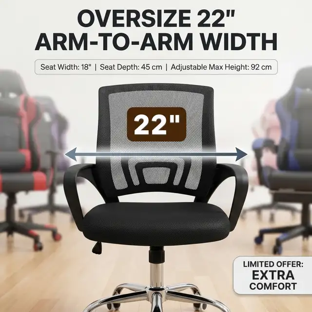Mesh Office Chair in Chairs & Recliners in Markham / York Region - Image 5