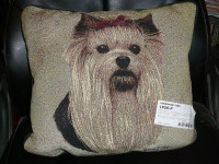 Yorkshire Terrier Pillow,Yorkie tapestry pillow,yorkie pair pilo