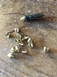 Conical Brass beads for tying  Jigs