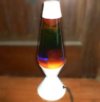 Lava Lamp Rare Larger Size 16" Tall Orange Lava, View more