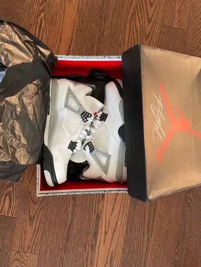 Jordan 4 white cement , View more