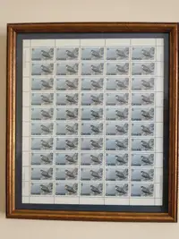 Full Sheet of 1978 Canada Postage Stamps:  Peregrine Falcon