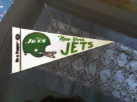 Vintage New York Jets / Dr. Pepper Mini Pennant