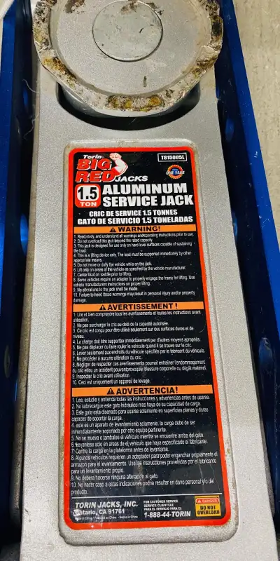 Big Red 1.5 ton garage floor service jack., View more