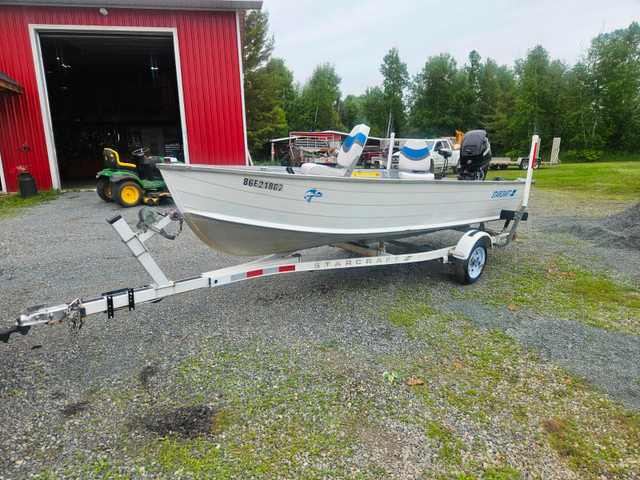 14 FOOT STARCRAFT BOAT, TRAILER, 25 MERCURY 4 STROKE in Powerboats & Motorboats in Sudbury