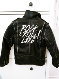 Used Zara boys black jacket - Rock & Roll life.