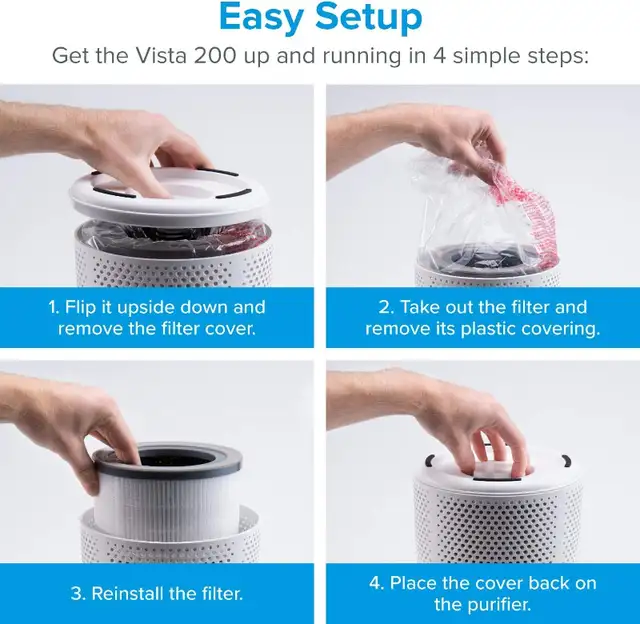 Levoit Vista 200 Air Purifier Replacement Filter - True HEPA in Heaters, Humidifiers & Dehumidifiers in Kitchener / Waterloo - Image 6