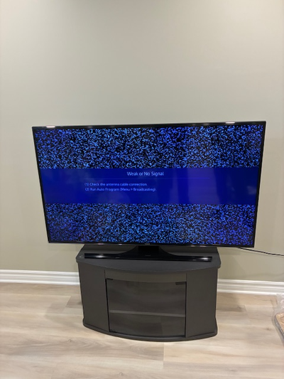 SAMSUNG 55" TV AND STAND, View more